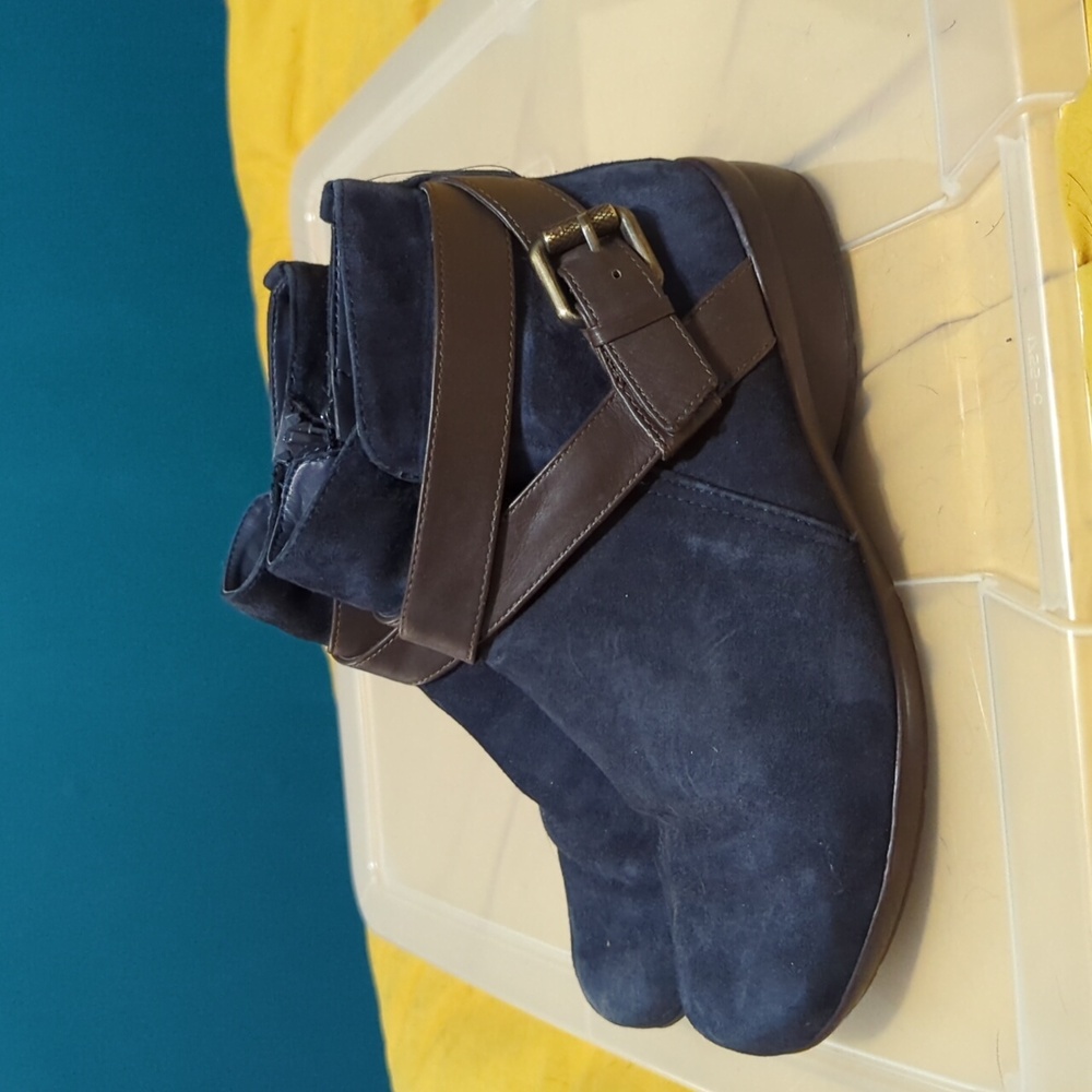 Blue Ankle Booties